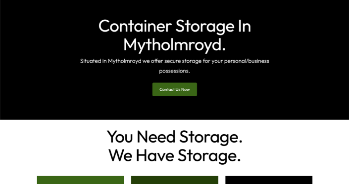 Contain Yourself website homepage